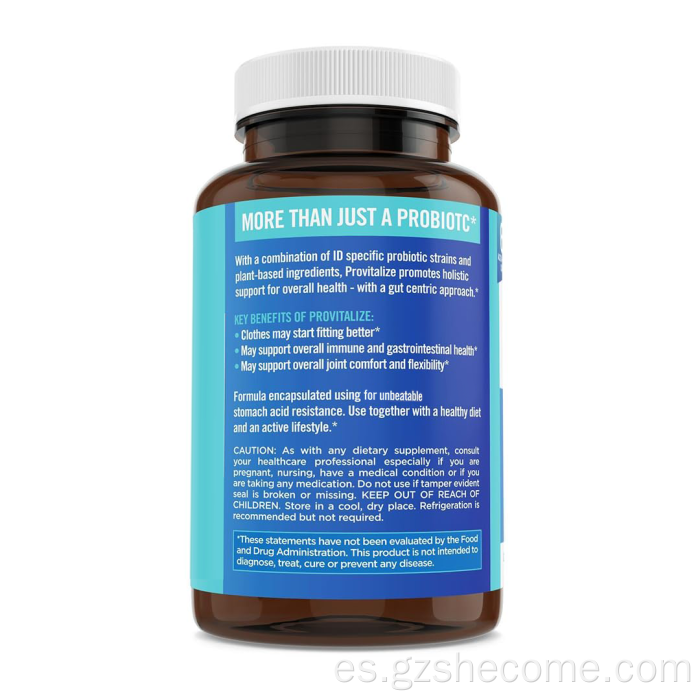 Provitalizar los probióticos Suplemento de la menopausia Salud digestiva